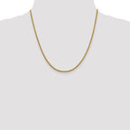 Leslie's 14K 2.4mm Semi-Solid D/C Round Box Chain - Image 4