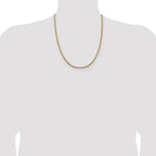 Leslie's 14K 2.4mm Semi-Solid D/C Round Box Chain - Image 4