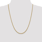 Leslie's 14K 2.4mm Semi-Solid D/C Round Box Chain - Image 4