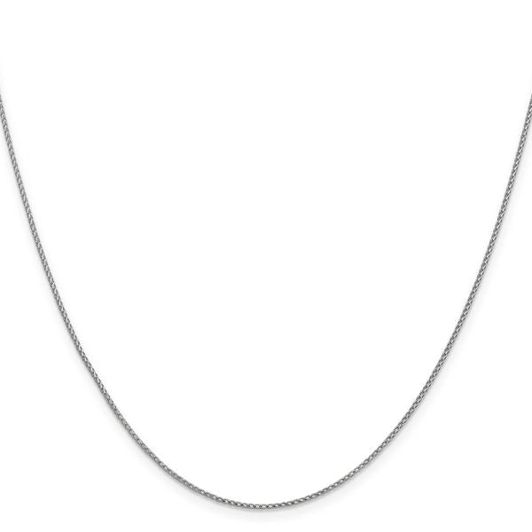 Leslie's 14K White Gold 1mm D/C Open Franco Chain - Image 2