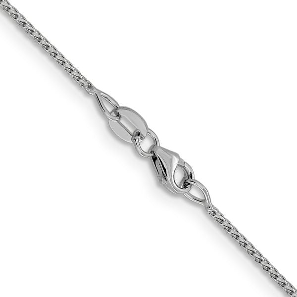 Leslie's 14K White Gold 1mm D/C Open Franco Chain - Image 3