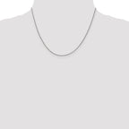 Leslie's 14K White Gold 1mm D/C Open Franco Chain - Image 4