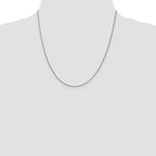 Leslie's 14K White Gold 1mm D/C Open Franco Chain - Image 4