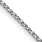 Leslie's 14K White Gold 1mm D/C Open Franco Chain