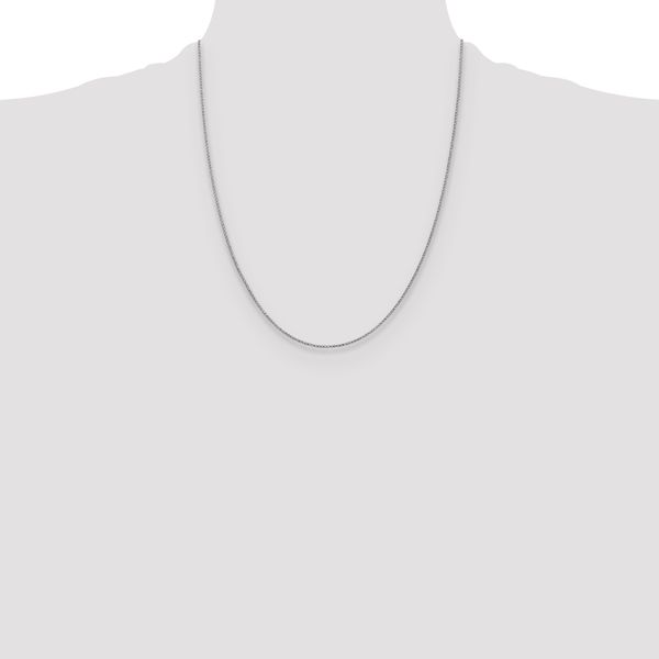Leslie's 14K White Gold 1mm D/C Open Franco Chain - Image 4