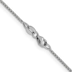 Leslie's 14K White Gold 1mm D/C Open Franco Chain - Image 3