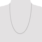 Leslie's 14K White Gold 1mm D/C Open Franco Chain - Image 4