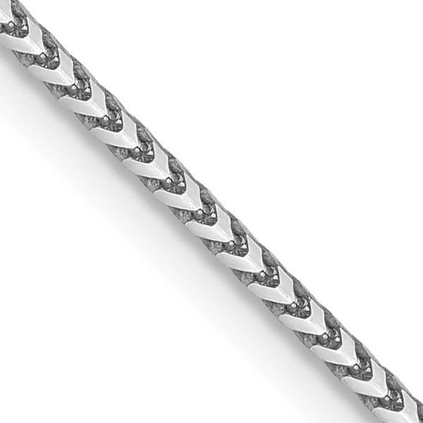 Leslie's 14K White Gold 1.1mm Franco Chain