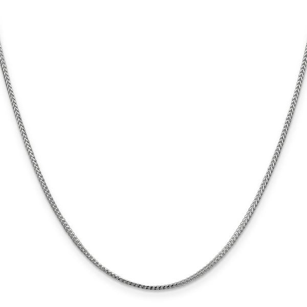 Leslie's 14K White Gold 1.1mm Franco Chain - Image 2