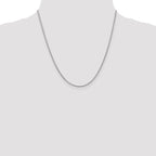 Leslie's 14K White Gold 1.1mm Franco Chain - Image 4