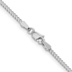 Leslie's 14K White Gold 1.25mm Franco Chain - Image 3