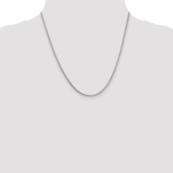 Leslie's 14K White Gold 1.25mm Franco Chain - Image 4