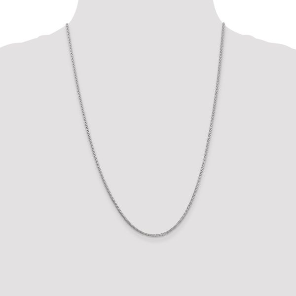 Leslie's 14K White Gold 1.25mm Franco Chain - Image 4