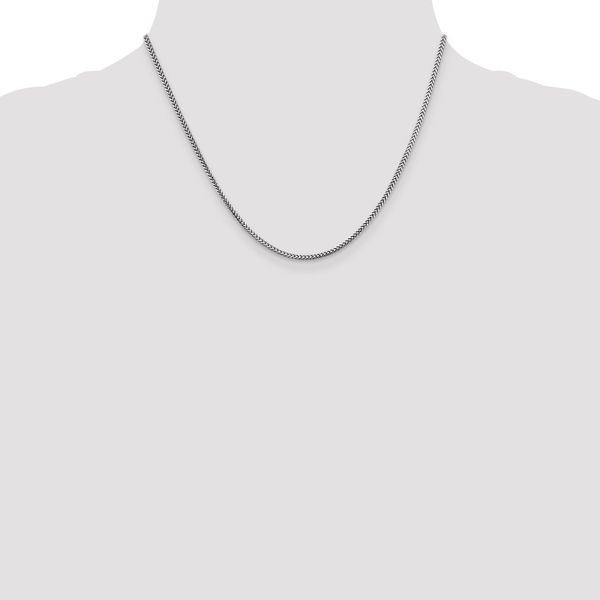 Leslie's 14K White Gold 1.5mm Franco Chain - Image 4