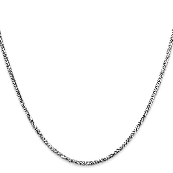 Leslie's 14K White Gold 1.5mm Franco Chain - Image 2