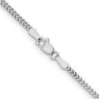 Leslie's 14K White Gold 1.5mm Franco Chain - Image 3