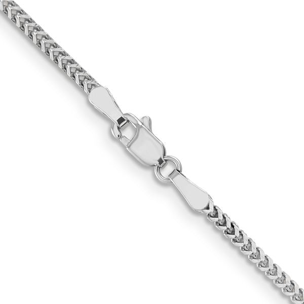 Leslie's 14K White Gold 1.5mm Franco Chain - Image 3