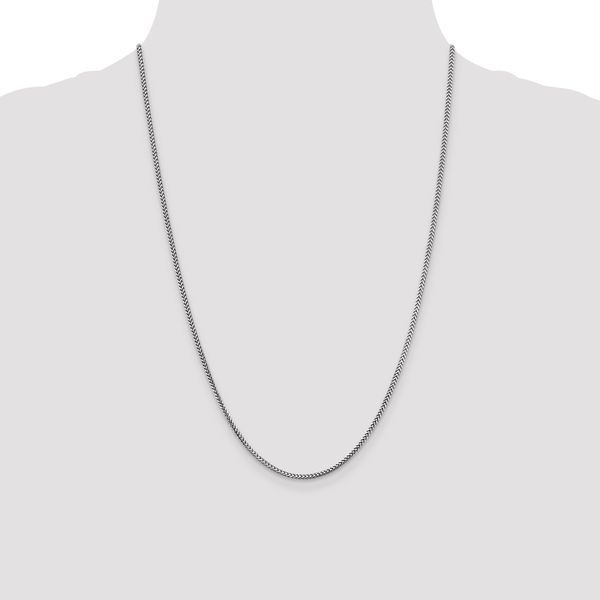 Leslie's 14K White Gold 1.5mm Franco Chain - Image 4
