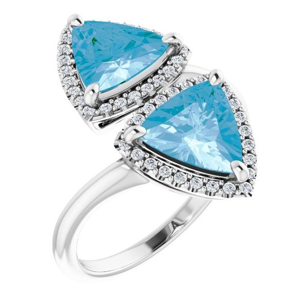 Two-Stone Halo-Style Ring