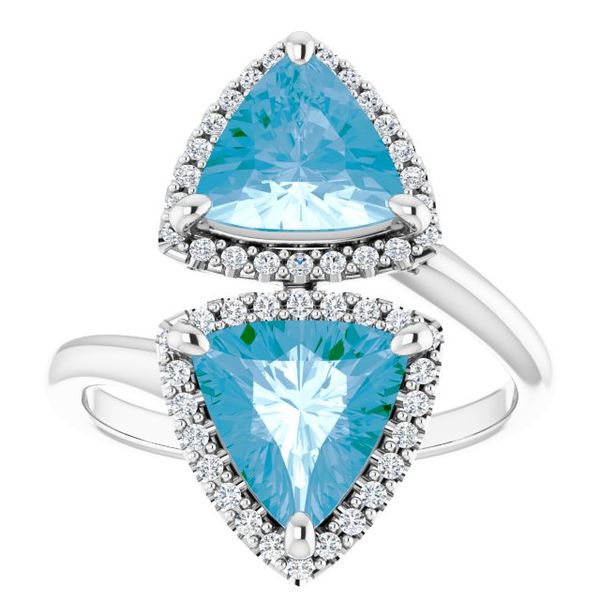 Two-Stone Halo-Style Ring - Image 3