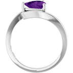 Solitaire Bypass Ring - Image 2