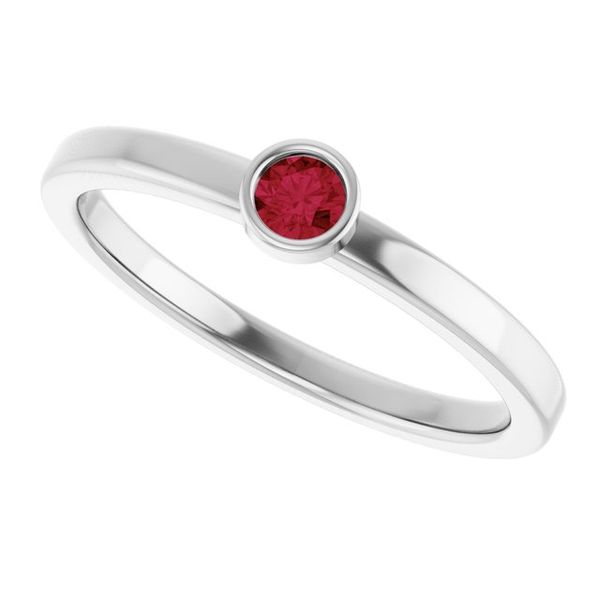 Bezel-Set Solitaire Ring - Image 5