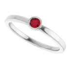 Bezel-Set Solitaire Ring - Image 5