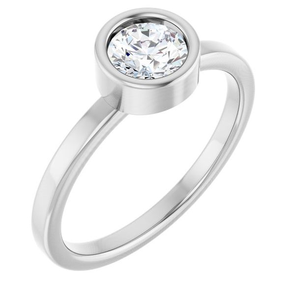 Bezel-Set Solitaire Ring