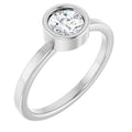 Bezel-Set Solitaire Ring