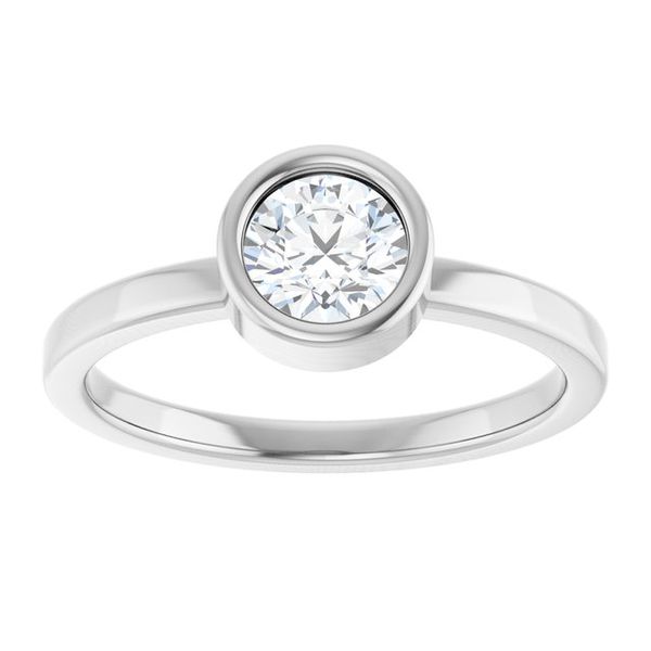 Bezel-Set Solitaire Ring - Image 3