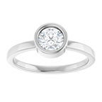 Bezel-Set Solitaire Ring - Image 3