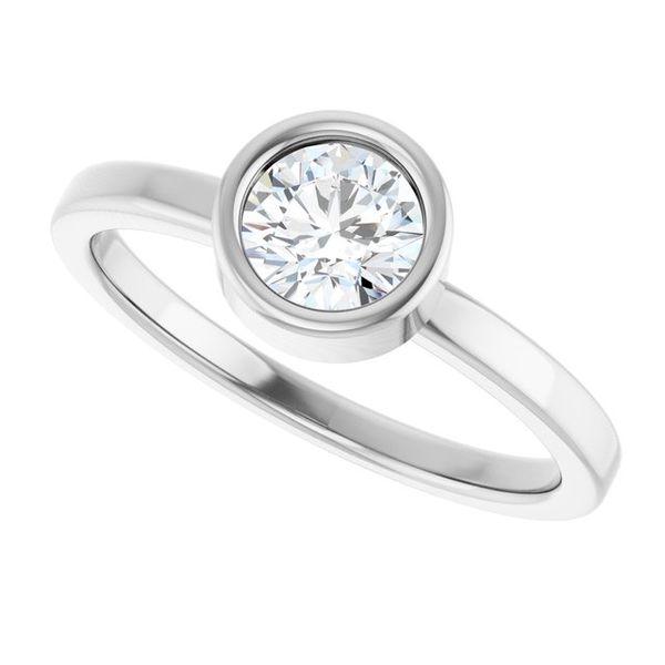 Bezel-Set Solitaire Ring - Image 5