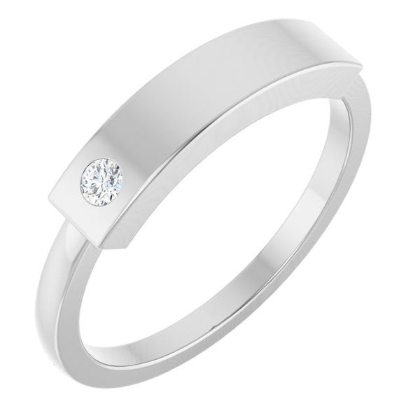 Engravable Stackable Family Signet Ring