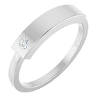 Engravable Stackable Family Signet Ring