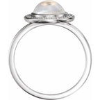 Halo-Style Cabochon Ring - Image 2