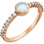 Accented Cabochon Ring