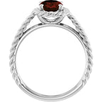 Solitaire Rope Ring - Image 2