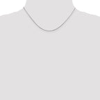Leslie's 14K White Gold .8mm D/C Octagonal Snake Chain - Image 4