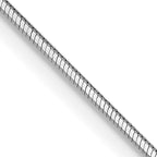 Leslie's 14K White Gold .8mm D/C Octagonal Snake Chain