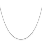 Leslie's 14K White Gold .8mm D/C Octagonal Snake Chain - Image 2