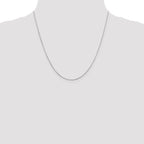 Leslie's 14K White Gold .8mm D/C Octagonal Snake Chain - Image 4