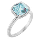 Beaded Solitaire Ring