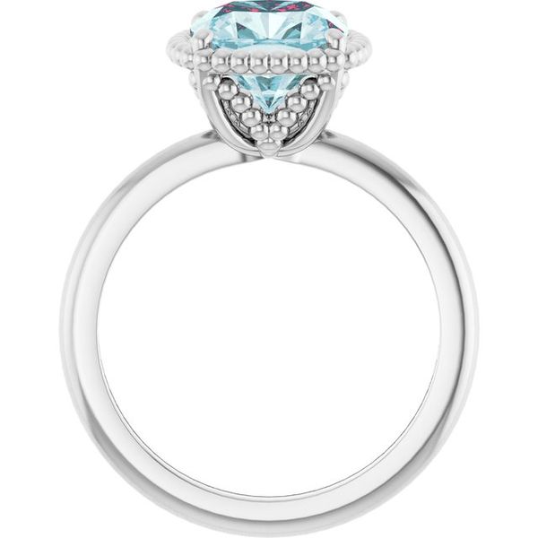 Beaded Solitaire Ring - Image 2