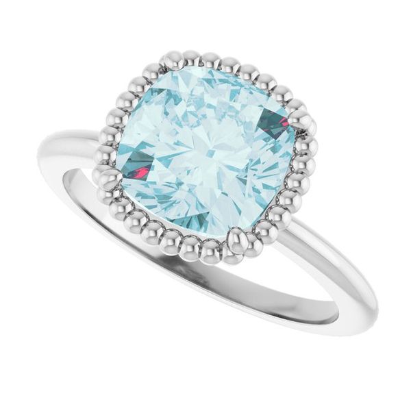 Beaded Solitaire Ring - Image 5