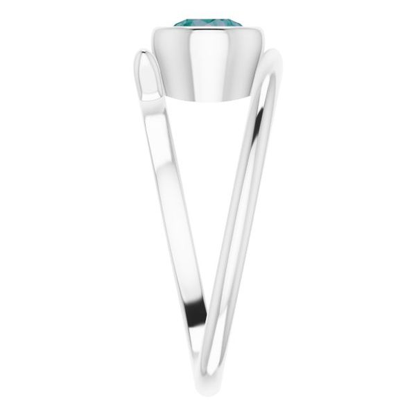 Bezel-Set Solitaire Ring - Image 4