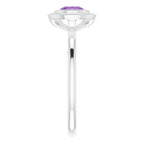 Bezel-Set Halo-Style Ring - Image 4