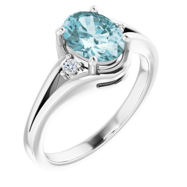 Accented Split Shank Ring