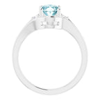 Accented Split Shank Ring - Image 2