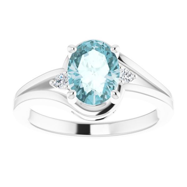 Accented Split Shank Ring - Image 3