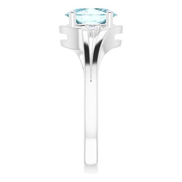 Accented Split Shank Ring - Image 4